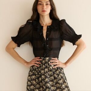 NWT DOEN Balsam Top Black XS